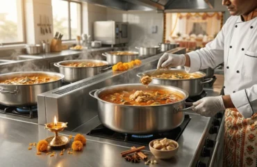 Hing for festive cooking in large-batch Indian food preparation