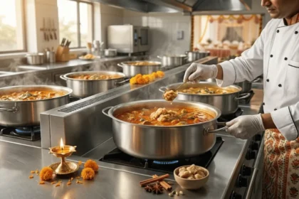 Hing for festive cooking in large-batch Indian food preparation